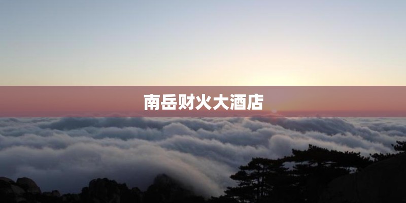 南岳财火大酒店