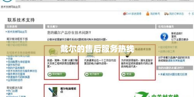 戴尔的售后服务热线