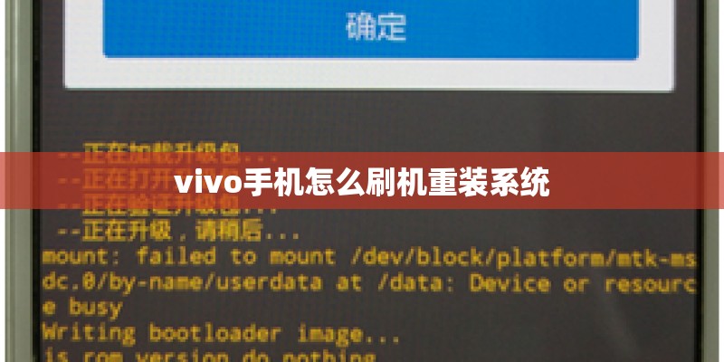 vivo手机怎么刷机重装系统